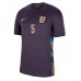 Camisa de Futebol Inglaterra John Stones #5 Equipamento Secundário Europeu 2024 Manga Curta